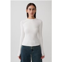 Leny Long Sleeve Top / White | MESHKI | S | MESHKI US