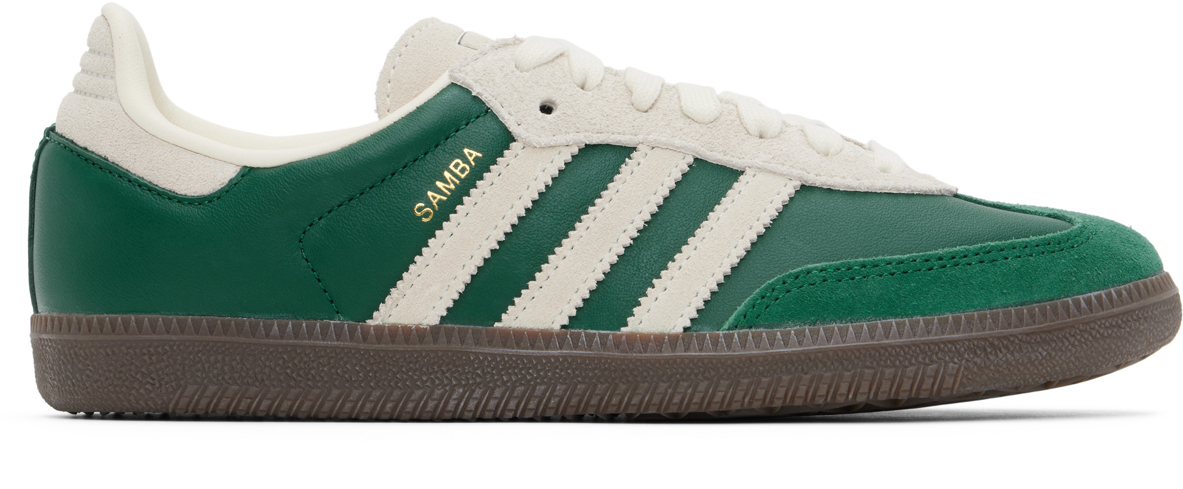 adidas Originals Green Samba OG Sneakers | SSENSE