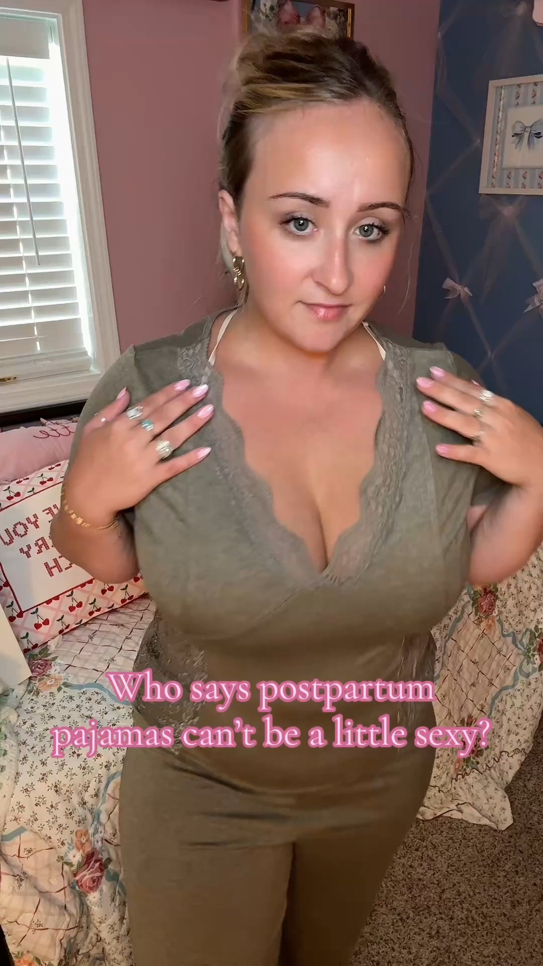 Postpartum, but make it cute. 🤍 These are the pajamas I keep reaching for because they’re buttery soft, flattering, and actually make me feel put together on the days I barely have five minutes to myself.

#LTKMidsize #LTKBaby #LTKmomlife