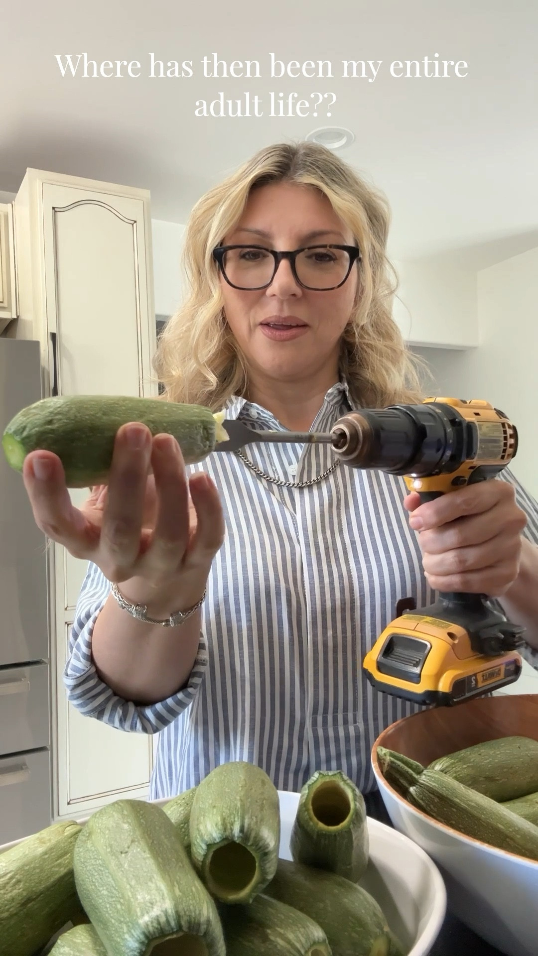 I literally cored out 40 zucchinis in 15 minutes!! This hack saved my wrist as well as saved my sanity! The only reason I’ve ever heard of anyone disliking making this dish is because it takes so long to core the veggies…well that’s no longer a problem!
BUY THIS IMMEDIATELY!! 

#LTKMothersDay #LTKfoodie #LTKmomlife