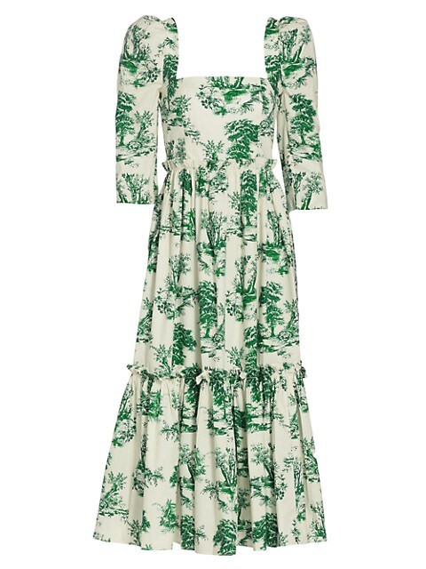 Blue Hill Tiered Midi-Dress | Saks Fifth Avenue