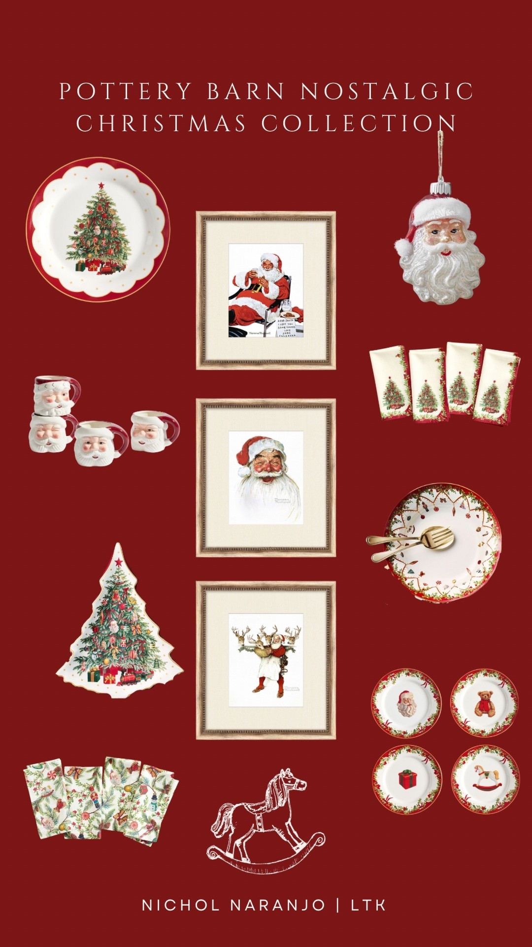There’s nothing like nostalgia at Christmastime and Pottery Barn really outdid themselves with their nostalgic Christmas collection! I adore the Santa ornament they have this year! 🎅🏽🎄✨ 

#LTKHoliday #LTKSeasonal #LTKHome