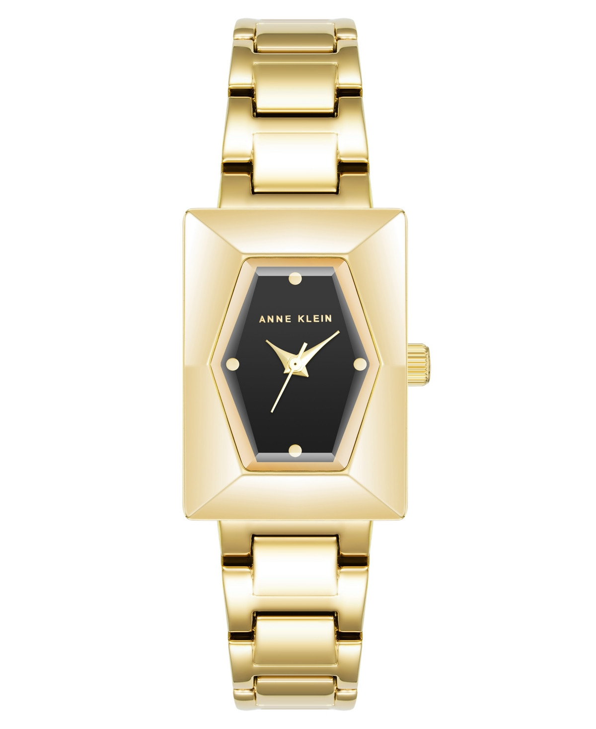 Anne Klein Women's Quartz Gold-Tone Alloy Link Bracelet Watch, 20.5mm - Gold | Macy's