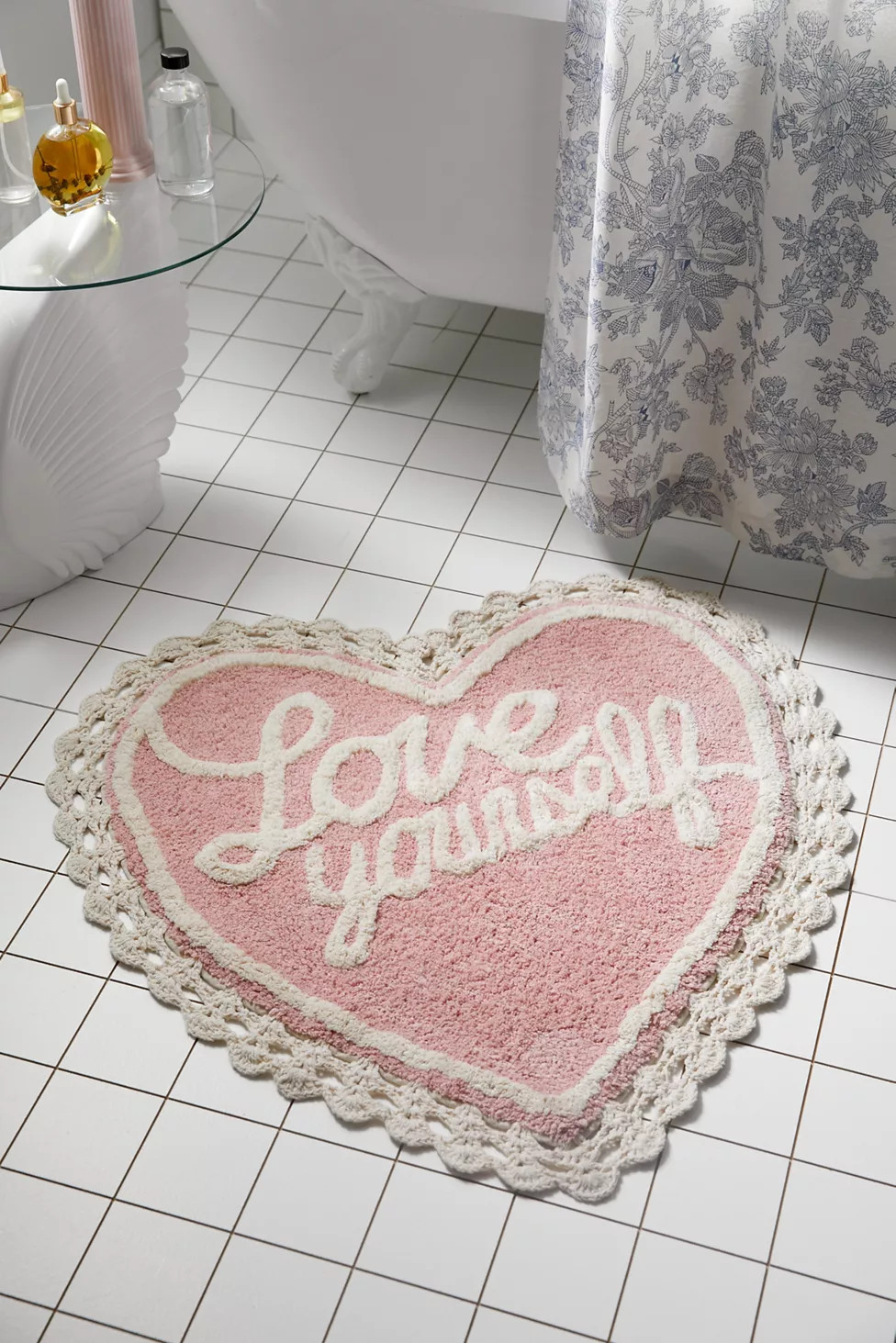 Love Yourself Bath Mat | Urban Outfitters (US and RoW)