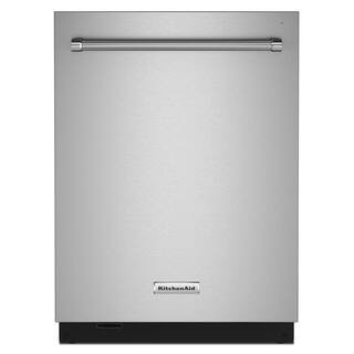 KitchenAid 24 in. PrintShield Stainless Steel Top Control Built-In Tall Tub Dishwasher with Stain... | The Home Depot