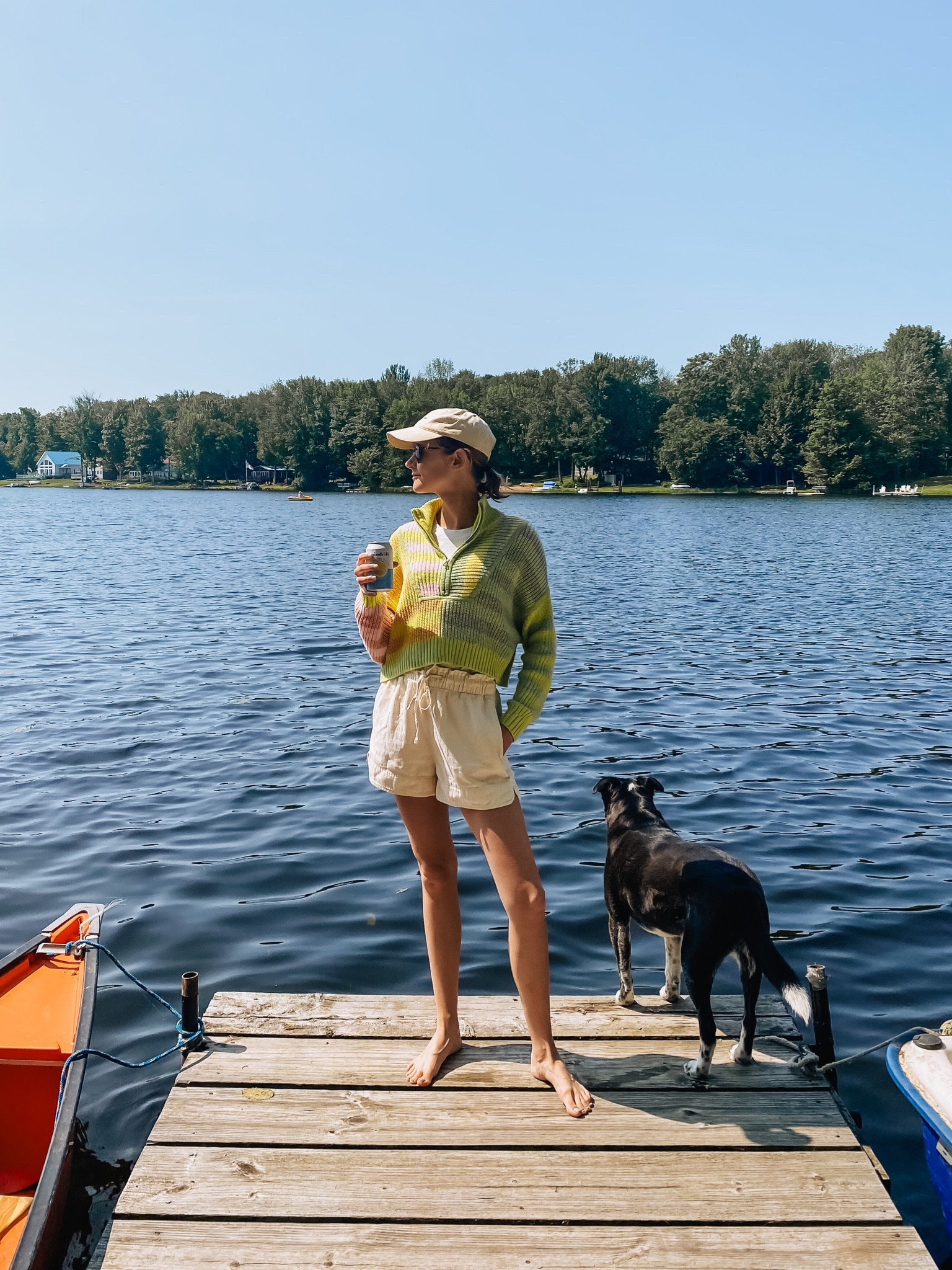A colorful knit sweater is perfect for cool summer mornings on the lake! 

#LTKSeasonal #LTKtravel #LTKstyletip