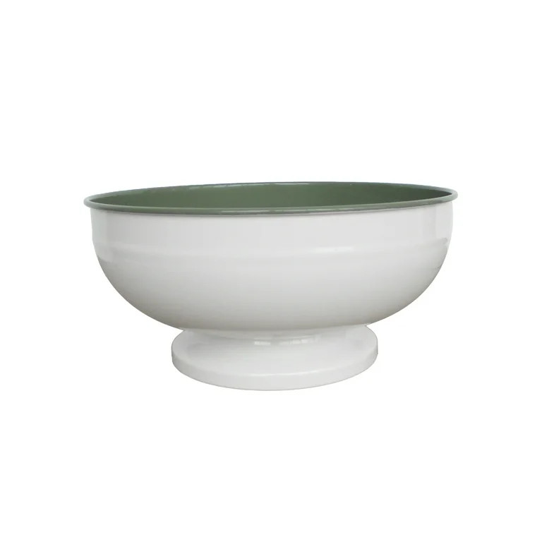 Better Homes & Gardens 2-Tone Steel Footed Bowl - Green | Walmart (US)