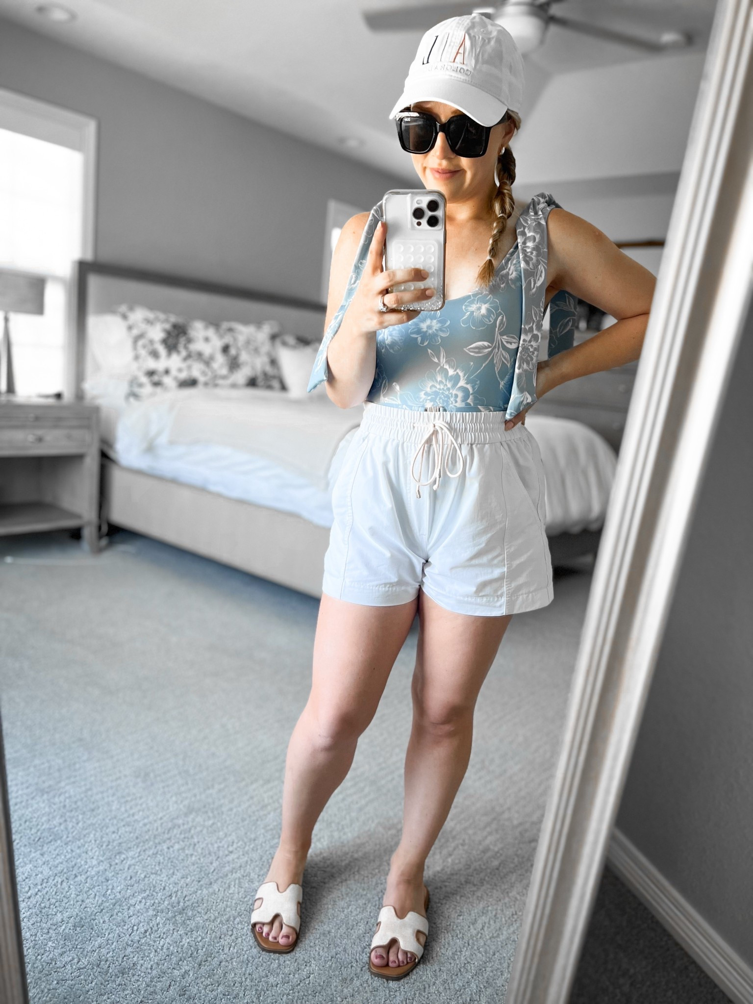 This one piece is so comfortable and flattering! Not too cheeky and has adjustable straps. Sizing is important! I normally wear a size small (4) and am wearing an 8. 

Swimsuit, swim outfit, one piece, coverup, pool outfit, beach outfit 

#LTKSwim #LTKPetite