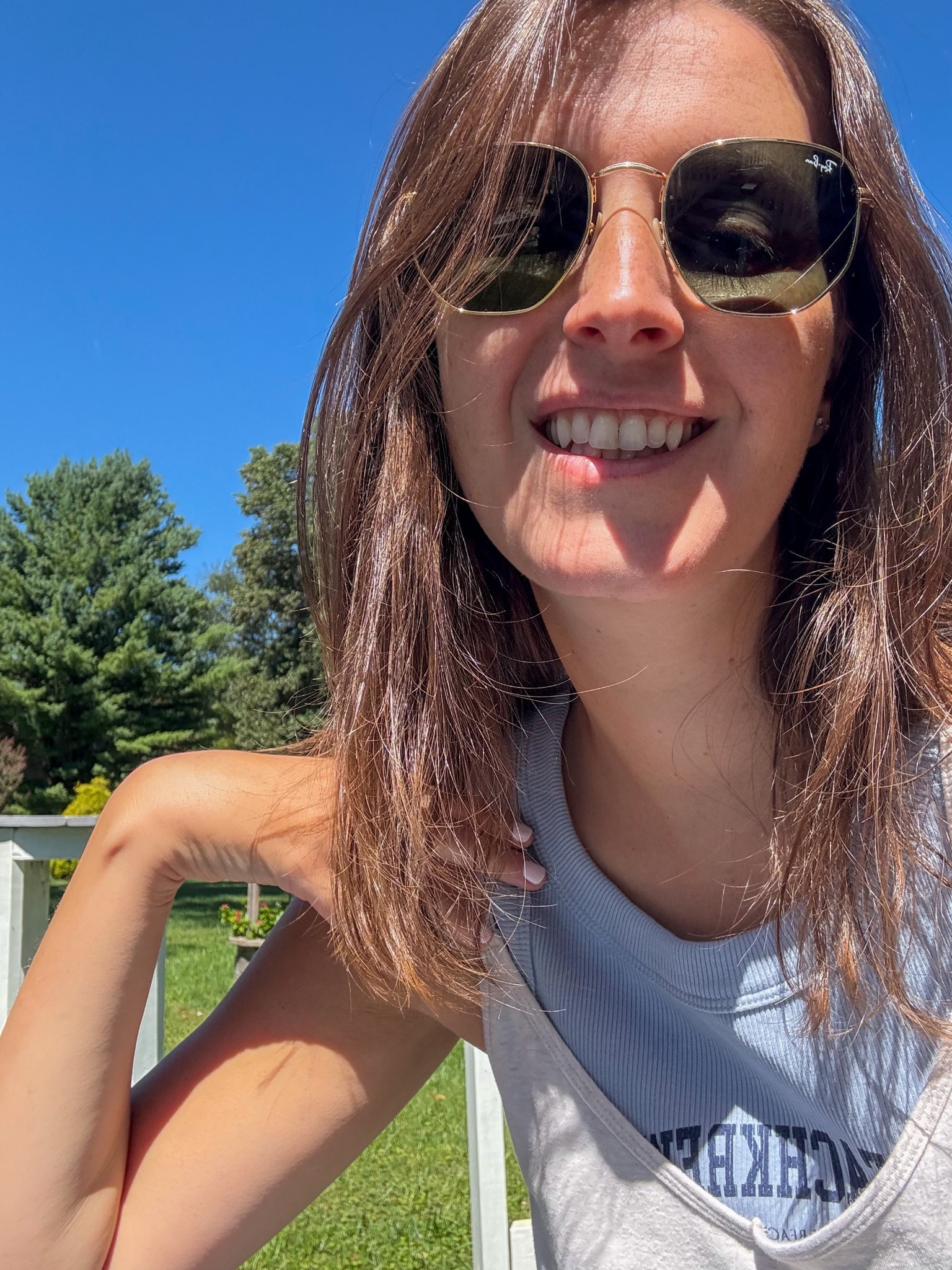 Hot Shot Onesie is my go-to on every season. Easily pair with a cute tank or bralette during spring and summer, or Tees & long sleeve basics during fall and winter! I wear a small and it has a nice oversized for. 

This tank top is from a local NJ business called BeachKrew. Highly recommend checking their site out but linked a few other tanks that are similar to this style! 

FP Movement | Casual Look | Easy Fall Outfit | August Outfit Inspo | Comfy Outfit | Style Over 30 | Ray Bans 

#LTKStyleTip #LTKSeasonal #LTKFindsUnder100