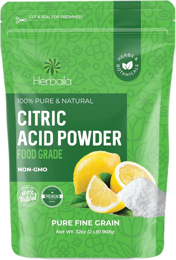 Citric Acid Powder, 2 lb. Citric Acid for Bath Bombs, Citric Acid Food Grade, Non GMO Citric Acid... | Amazon (US)