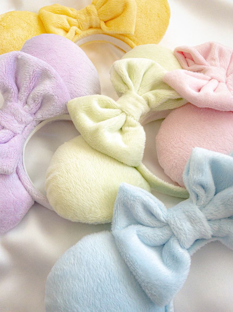 Mix & Match Spring Pastel Minnie Ears  Fuzzy Pastel Mouse | Etsy | Etsy (US)
