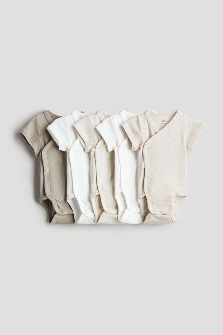 5-pack Cotton Bodysuits | H&M (US + CA)