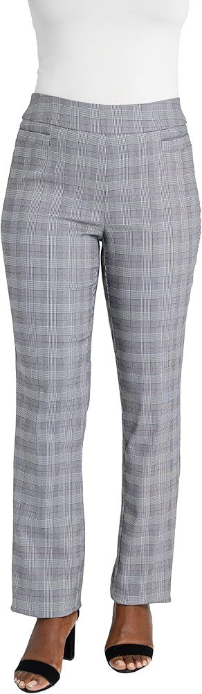 Briggs New York Womens Super Stretch Millennium Welt Pocket Pull on Career Pant (Average & Short ... | Amazon (US)
