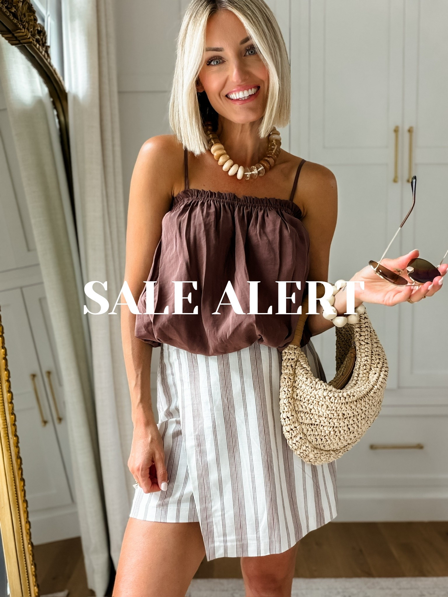 In love with this striped linen skirt! It pairs perfectly with a blouse or even a tee. I can’t believe the price right now with it on sale! Wearing XS in skirt

Loverly grey, how to style brown bubble top, womens affordable fashion, closet finds for her, capsule summer pieces, Target striped skirt, elevated casual fashion

#LTKSeasonal #LTKSaleAlert