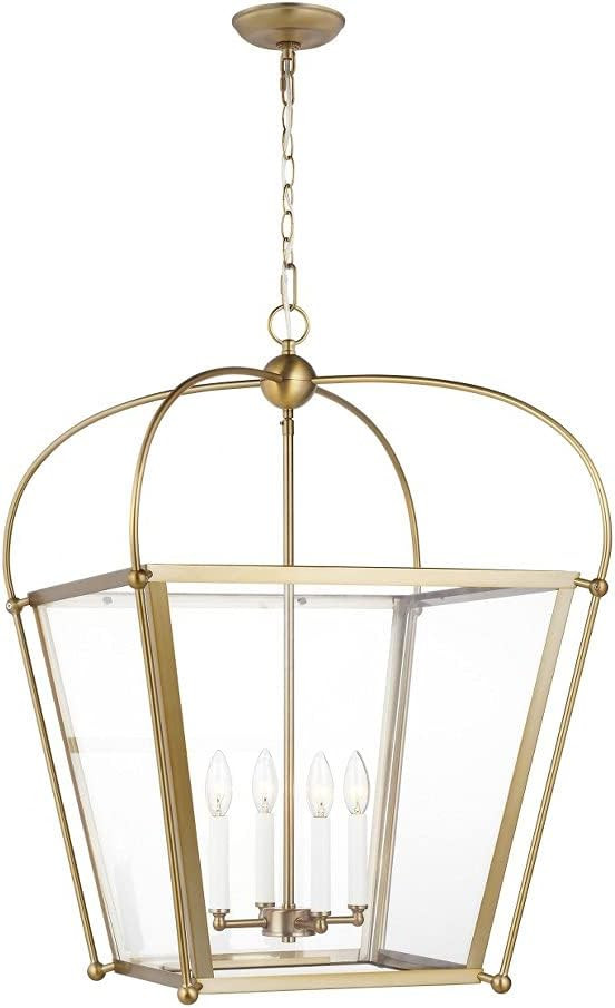 Generation Lighting 4-Light Charleston Pendant Light Fixture (Satin Brass) 5291004-848 | Modern C... | Amazon (US)