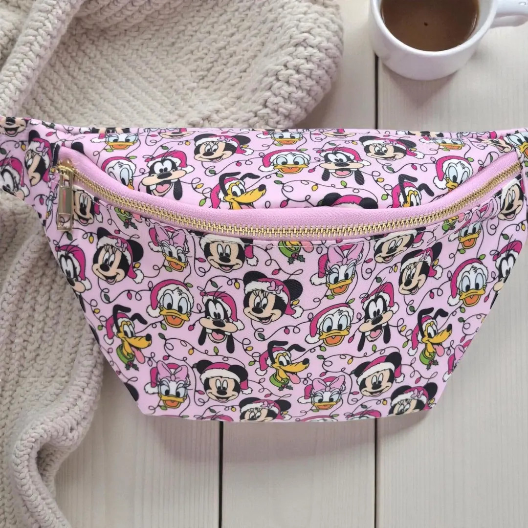 Pink Merry Mouse and Friends Fanny Pack - Etsy | Etsy (US)