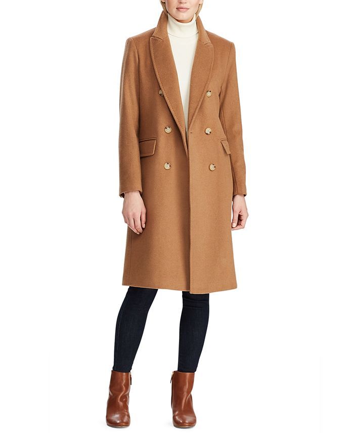 Lauren Ralph Lauren Women's Double-Breasted Walker Coat & Reviews - Coats & Jackets - Women - Mac... | Macys (US)