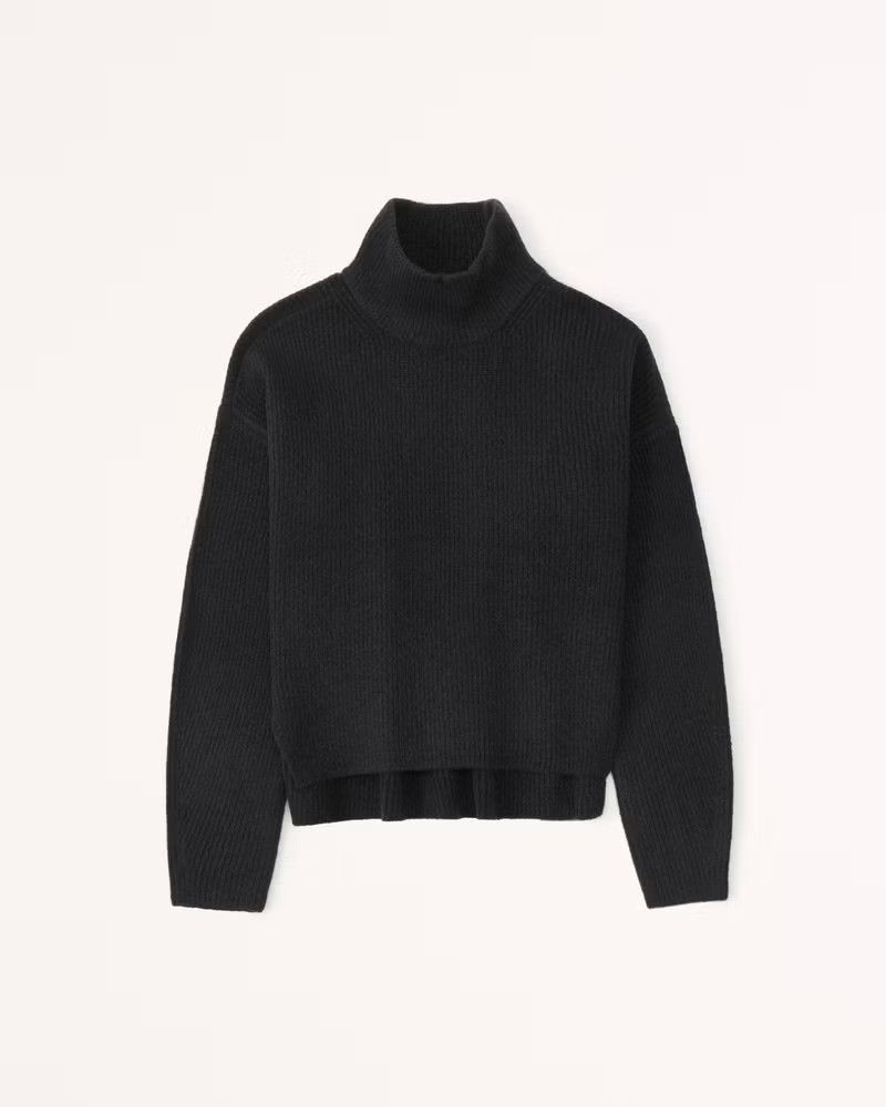 Classic Easy Turtleneck Sweater | Black Sweater | Fall Sweater | Fall Sweaters | Fall Tops | Abercrombie & Fitch (US)