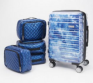 iFLY Clear Hardside Carry-on with 6 Removable Packing Cubes | QVC