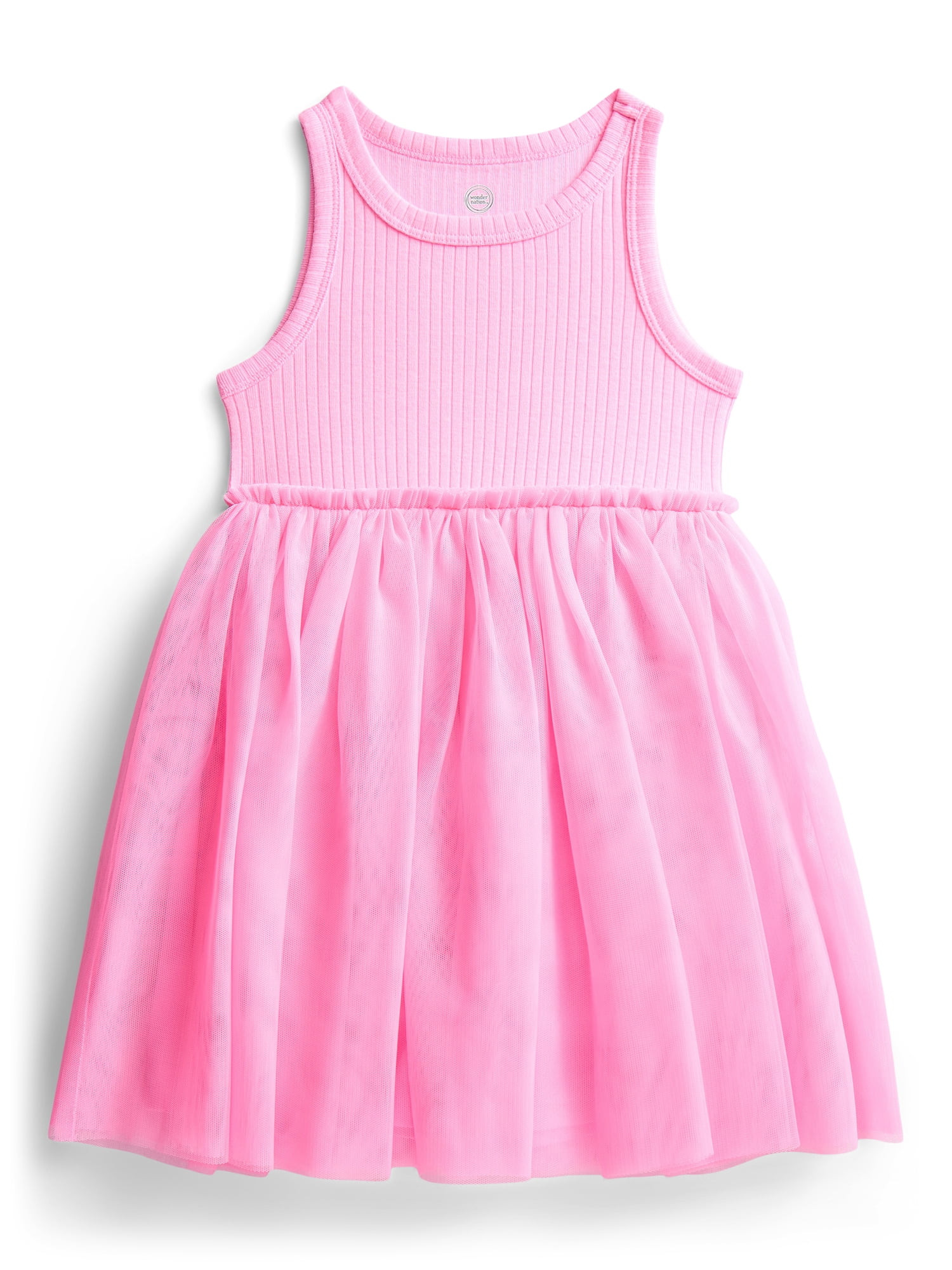 Wonder Nation Toddler Girls Tank Tutu Dress, Sizes 12M-5T - Walmart.com | Walmart (US)