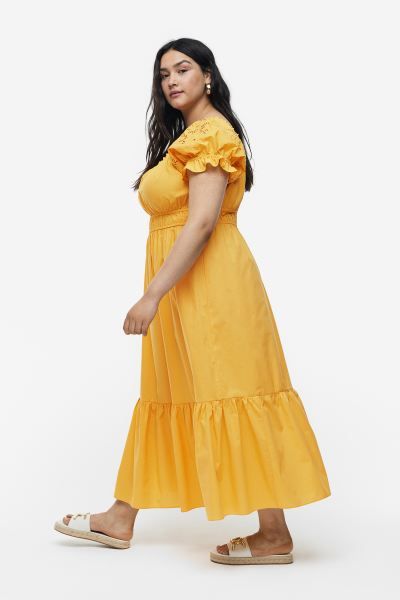 Off-the-shoulder Cotton Dress | H&M (US)