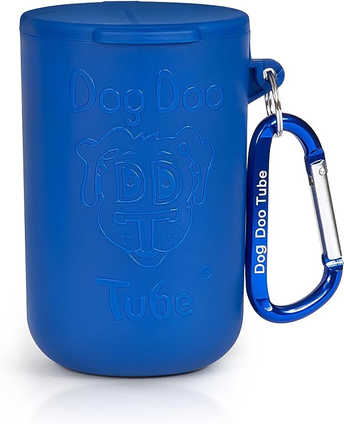 Dog Doo Tube Reusable Dog Poop Holder For Dog walkers - Fitting Lid to Keep in Odors and Germs - ... | Amazon (US)