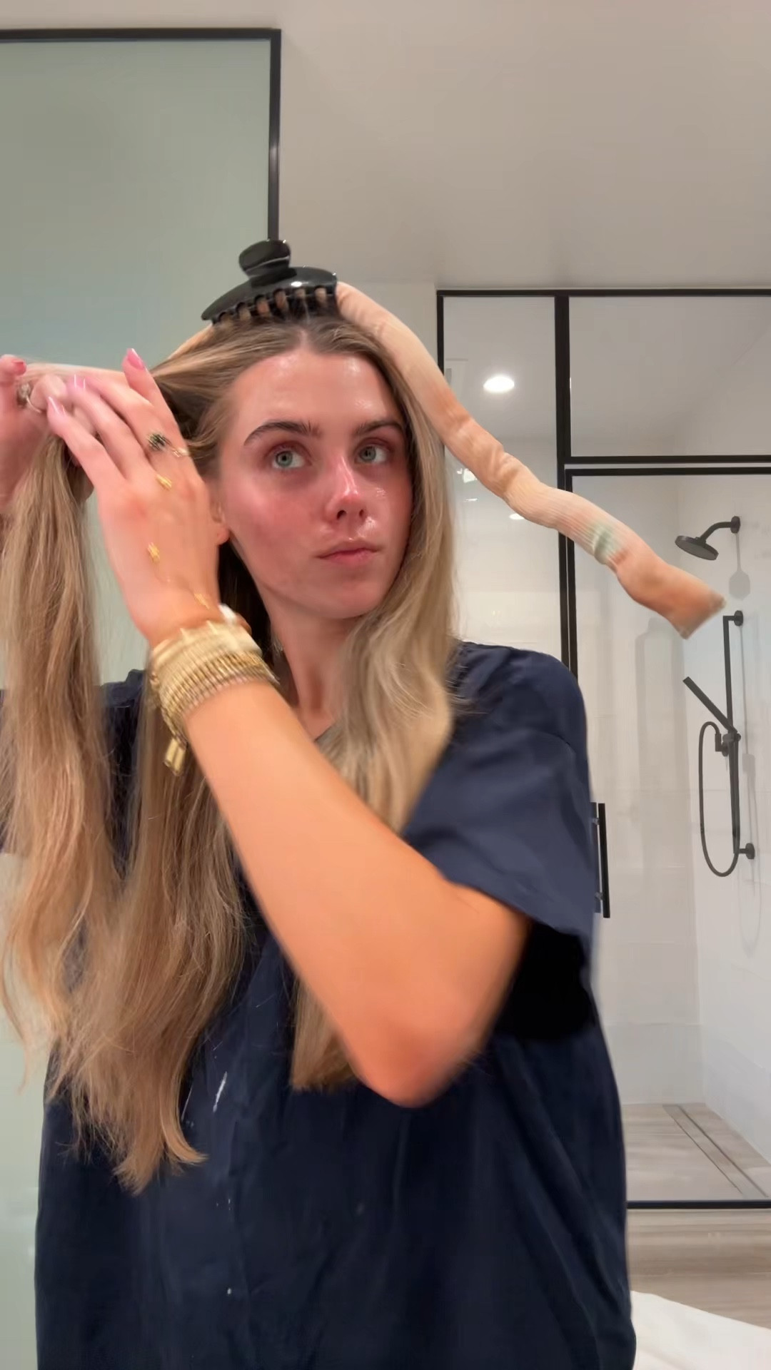 Kitsch Satin Heatless Curling Set - Heatless Hair Curlers to Sleep in - Heatless Curls Overnight - Heatless Curling Rod - No Heat Curls Overnight - Overnight Blowout Rods - Soft Hair Rollers. My greatest hair hack has got to be sleeping in a hair ribbon. This is what gives me my heatless hair curls. These curls are always bouncy, voluminous, shiny, and perfection that require absolutely zero heat, saving my hair on necessary, heat damage while still getting those desirable curls. I have lots of tutorials on how I put them in my hair saved my TikTok and Instagram @sloanevosen. TUTORIAL: https://www.tiktok.com/t/ZP8Y6b72q/ #hair #heatlesscurls #heatlesshair #heatlesswaves #hairstyles #hairhack #hairhealth #heatlesshairstyles #hairroutine #hairribbon #heatlesshaircurler 

#LTKselfcare #LTKgrwm #LTKBeauty