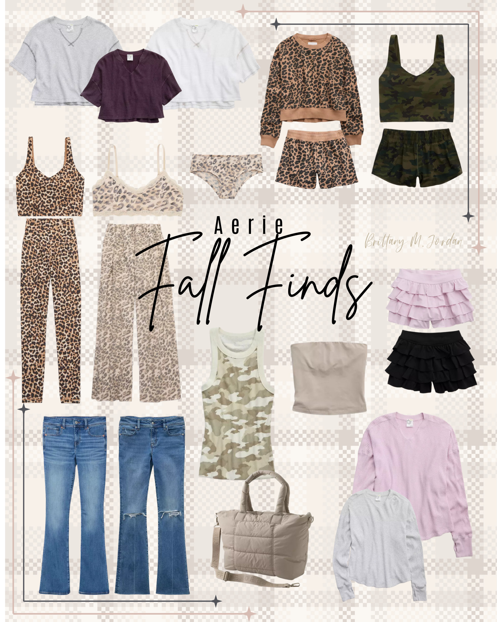 loving all the fall vibes that aerie is serving up! leopard print is back in full force this fall and I Love it! 

leopard, came, ruffle shorts, waffle long sleeve, waffle crop tee, bootcut jeans, lounge wear, active wear 

 #LTKActive #LTKPetite #LTKFindsUnder50
