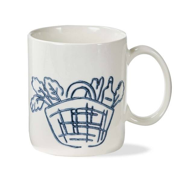 Farmers Market Ceramic Mug - 16oz Dishwasher Safe Drinkware, Blue Multi, Perfect for Summer, 4" H... | Bed Bath & Beyond