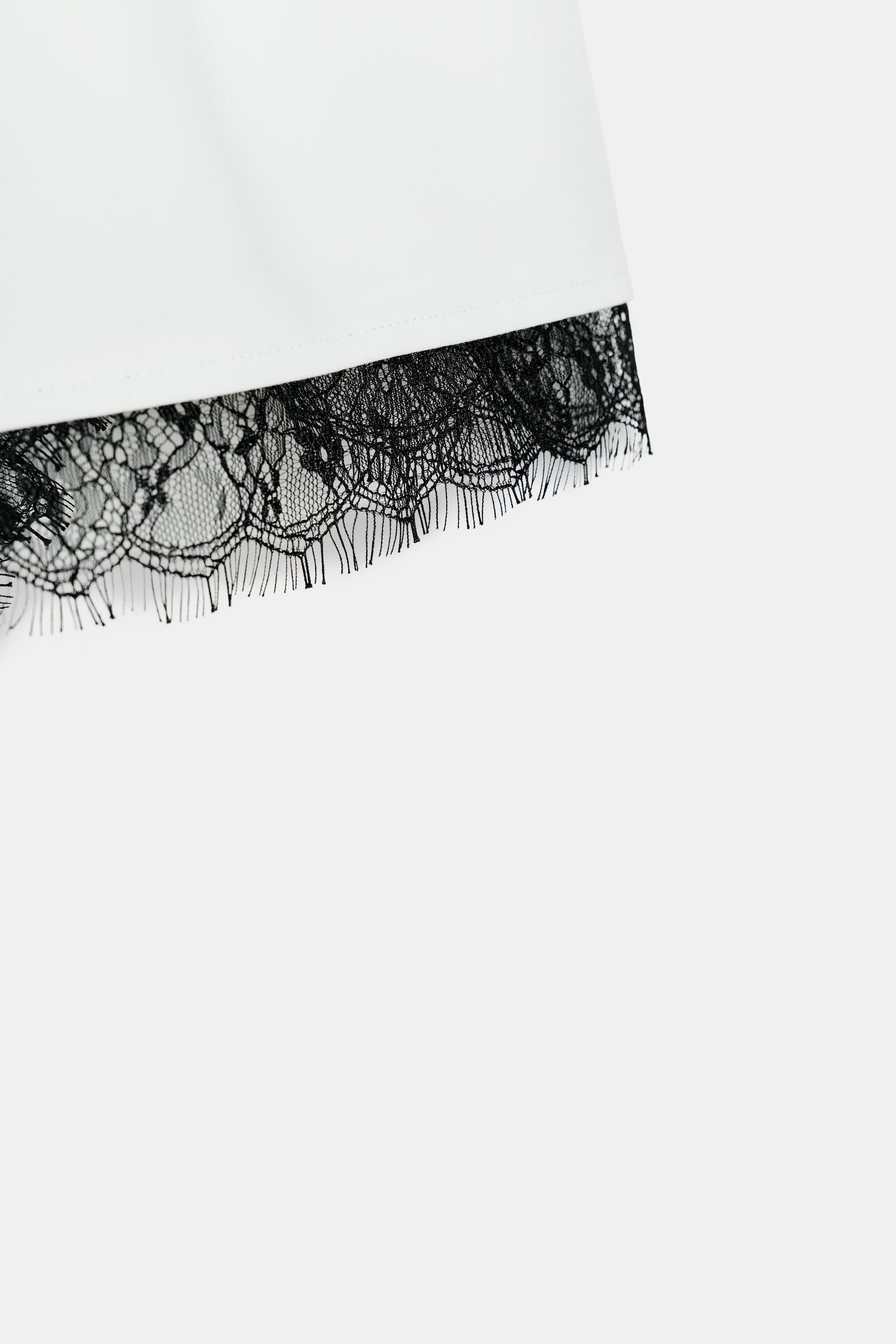 COMBINED LACE BERMUDA SHORTS | Zara UK