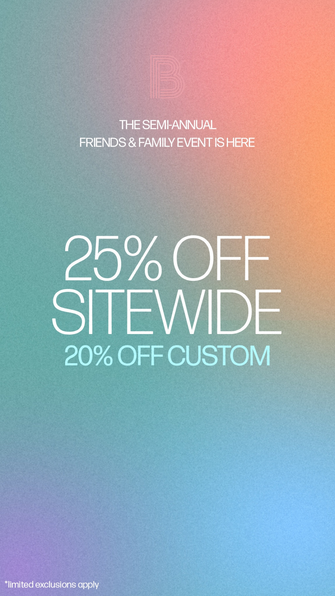 Bauble bar sale

25% off sitewide and 20% off custom 


#LTKSpringSale