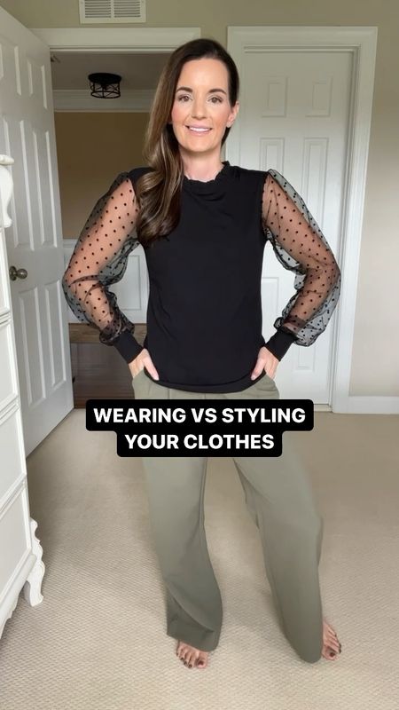 Wear vs Style your clothes ✨ 
Blazer fits tts wearing s
Black shirt fits tts wearing s
High rise Wide leg pants come in a ton of colors and fit tts. I’m 5’3 so I went with the short length. Comes in short, regular and tall. 
Earrings are a designer inspired pair from Amazon 
Belt fits tts and comes in other colors. 

#LTKstyletip #LTKfindsunder100