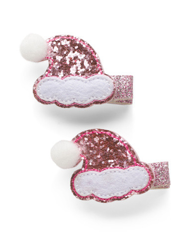 2pk Santa Hat Hair Clips Set | Kids' Holiday Shop | Marshalls | Marshalls