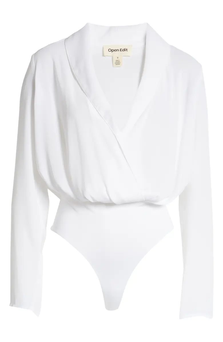 Open Edit Wrap Bodysuit | Nordstrom | Nordstrom