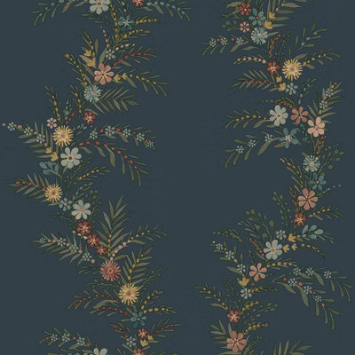 Brewster Peel and Stick 1pc Wallpaper Posy Midnight | Target