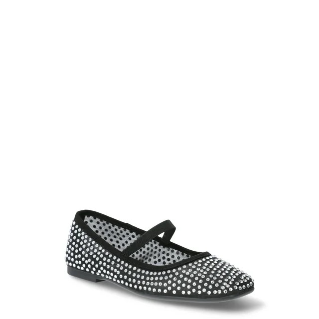 Scoop Women’s Rhinestone Mesh Ballet Flats - Walmart.com | Walmart (US)