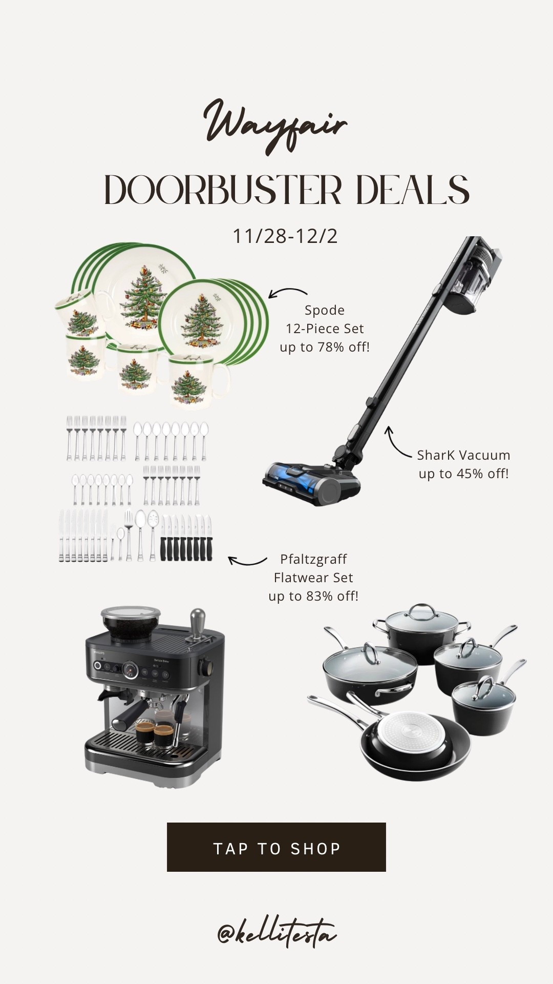 Wayfair doorbusters deals 

#LTKCyberWeek #LTKGiftGuide #LTKHome