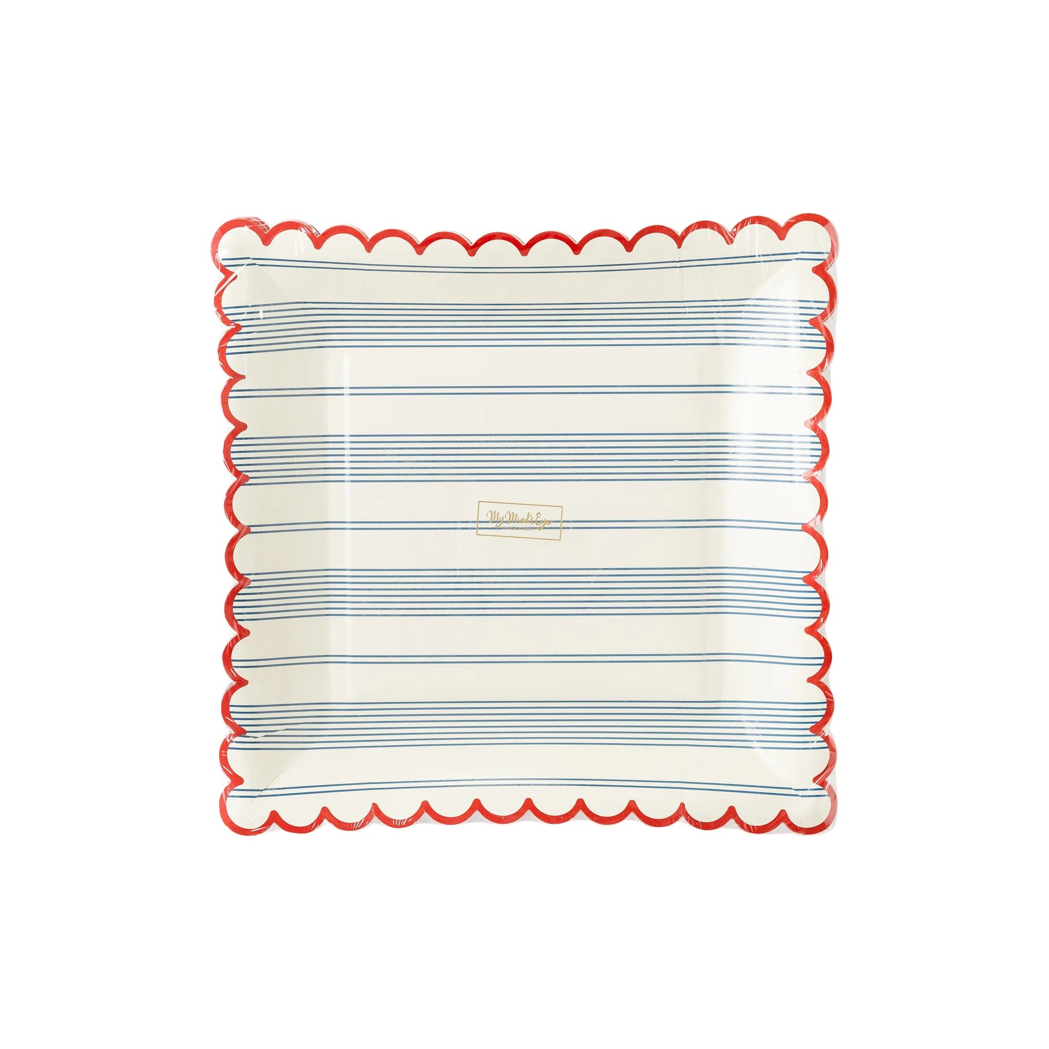 Striped Scallop Plates | My Mind's Eye