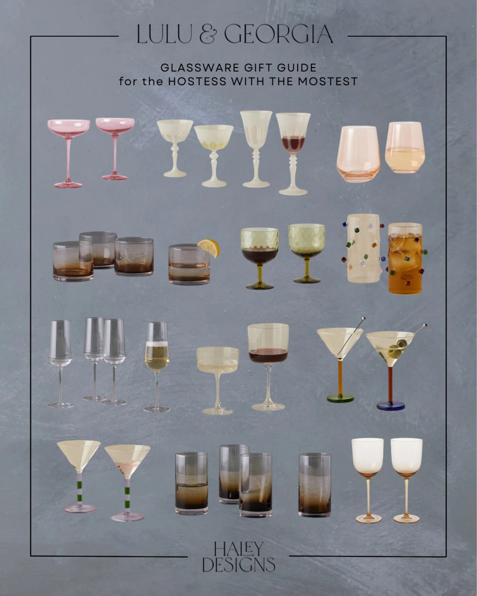 Glassware for the ones who love hosting holiday + dinner parties and gatherings at home! 

lulu & georgia, glassware, stemware, drinkware, hostess gifts, stock the bar, home decor

#LTKHome #LTKHoliday #LTKGiftGuide