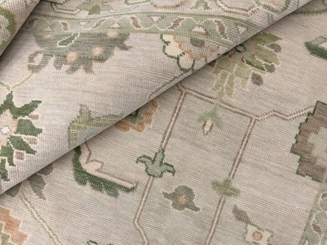 8x10/9x12 oushak rug Turkish knot rug Traditional HAND KNOTTED Vintage Antique Oushak Wool Area R... | Etsy (US)