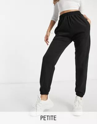 Missguided Petite basic sweatpants in black | ASOS (Global)
