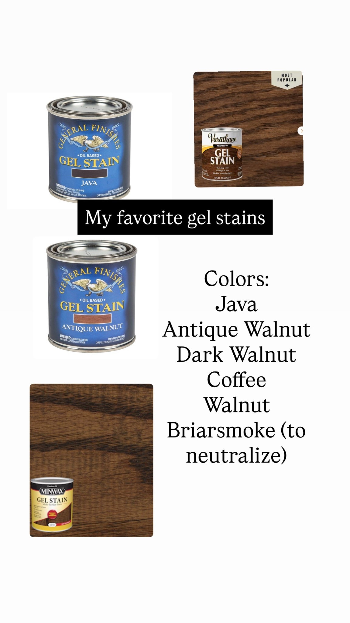 Gel stain favorites 

#LTKHome