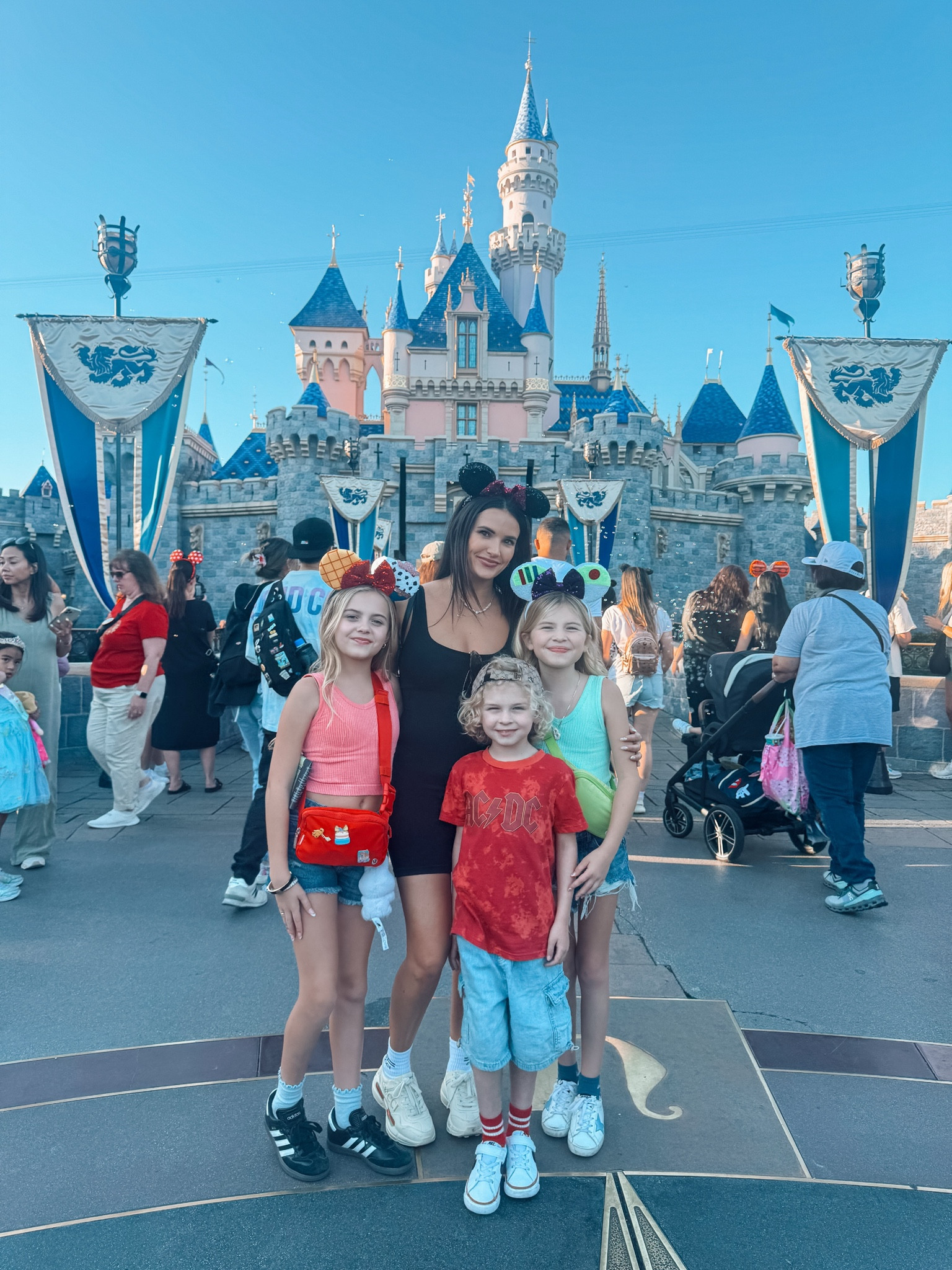 Disneyland family outfit ideas ✨ The girls wanted Woody and Buzz lightyear ears so the girls based their outfits off the ears. The romper I’m wearing was so comfortable for walking around the park and I absolutely love everything by this brand! 

#LTKTravel #LTKStyleTip #LTKFamily