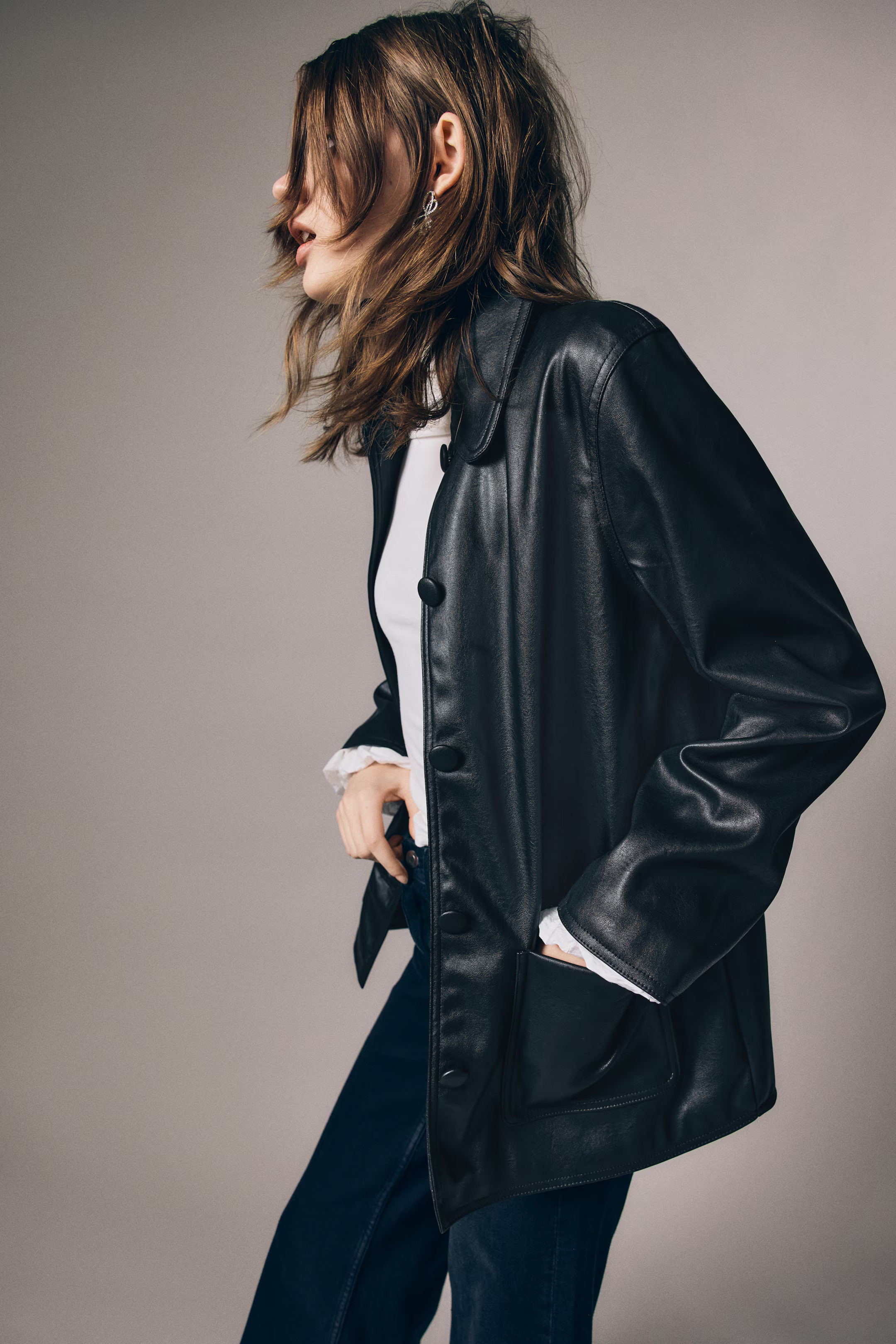 Coated Car Coat | H&M (US + CA)