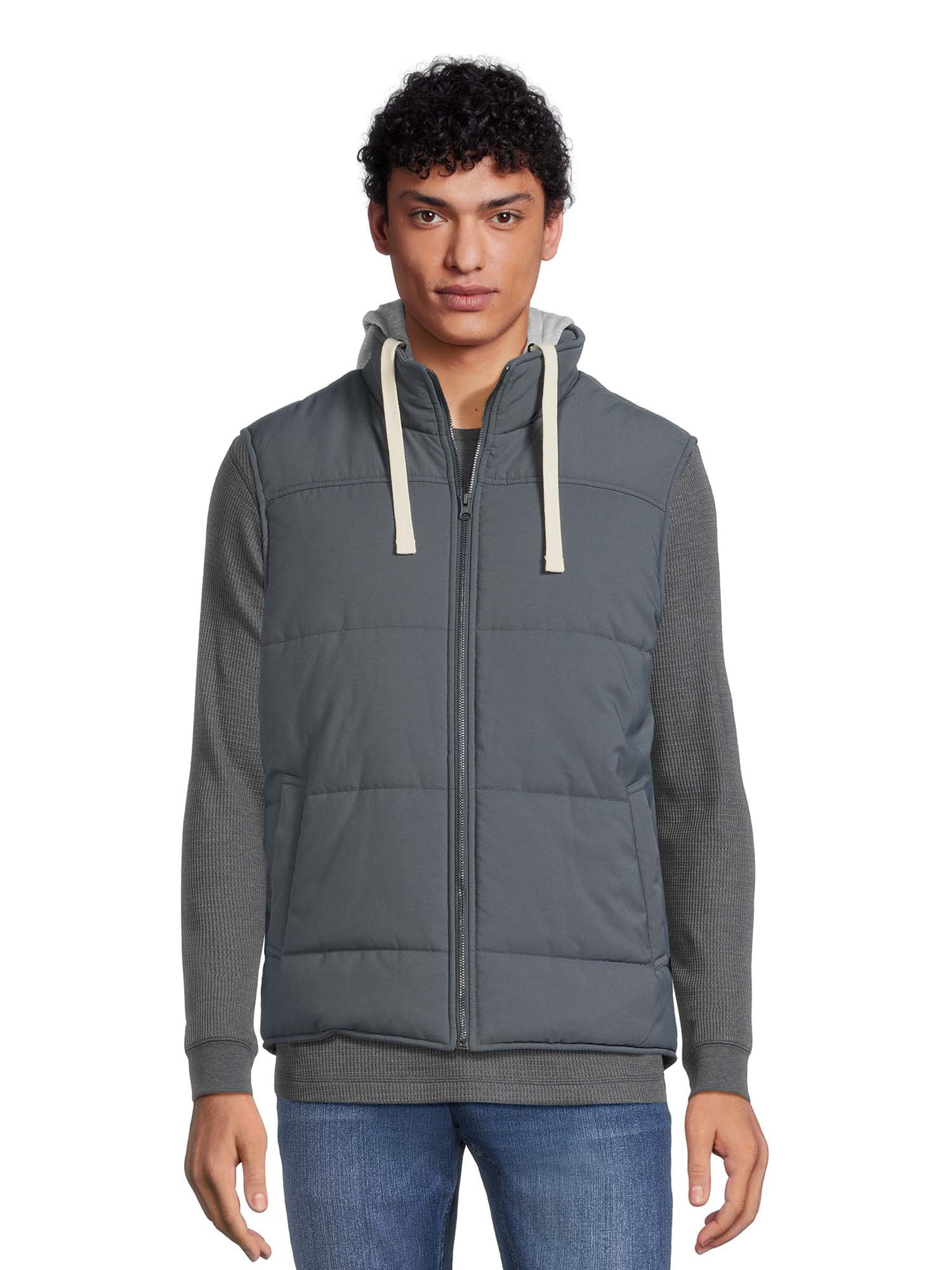 George Men's and Big Men's Hooded Vest, Sizes S-3XL | Walmart (US)
