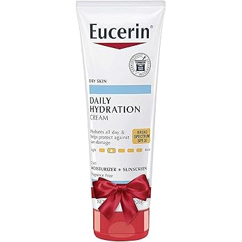 Eucerin Daily Hydration Broad Spectrum SPF 30 Sunscreen Body Cream for Dry Skin, Fragrance Free S... | Amazon (US)
