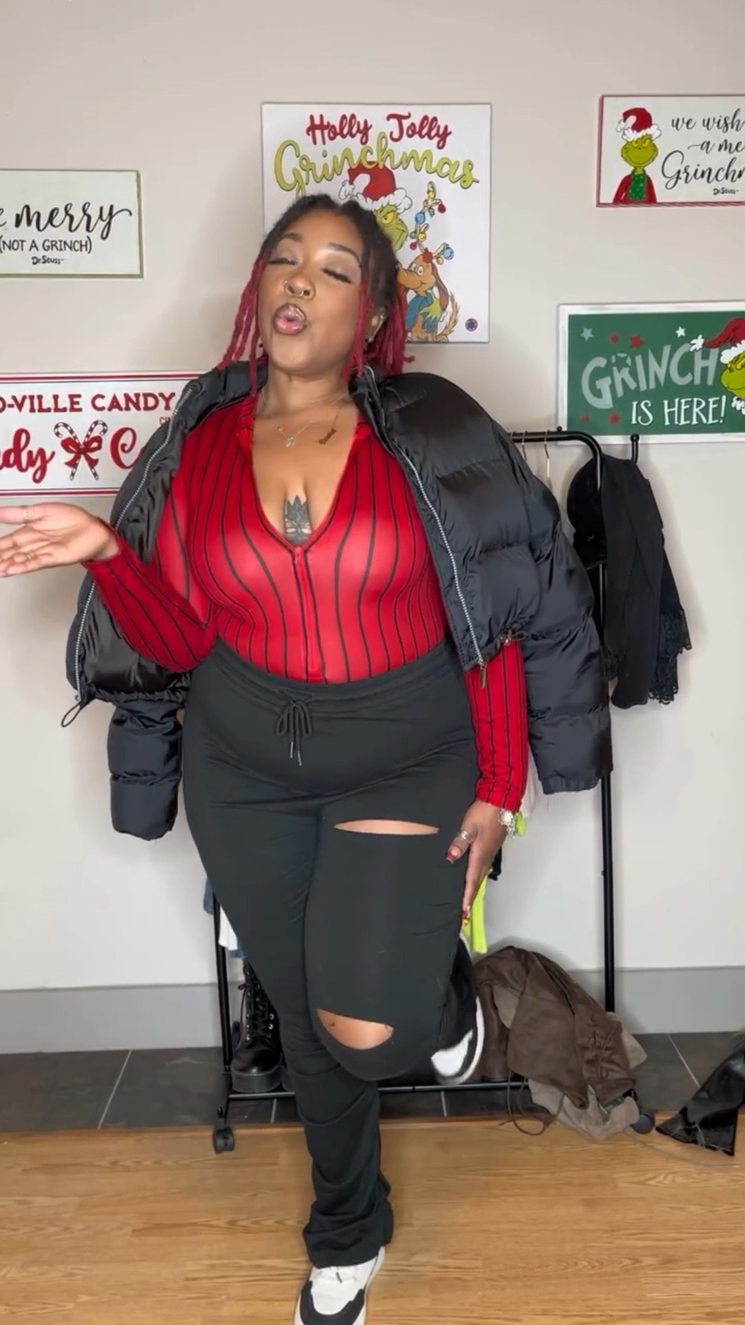 When the outfit says winter… but I’m still trouble 🖤

Jacket or no jacket?

#ootd #fall #fallfashion #fallvibes #fashionista #ootdfashion #fashiongram