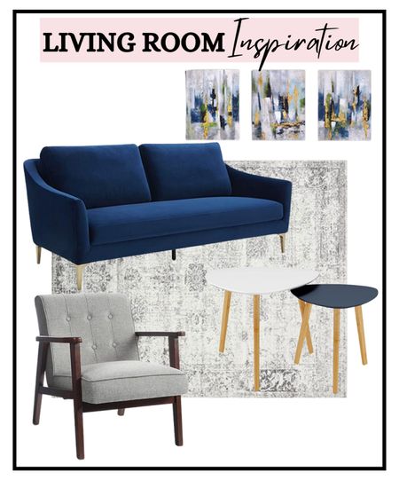 Living room furniture, couch, area rug, accent chair, coffee table, wall art 

#LTKHome #LTKSeasonal #LTKStyleTip