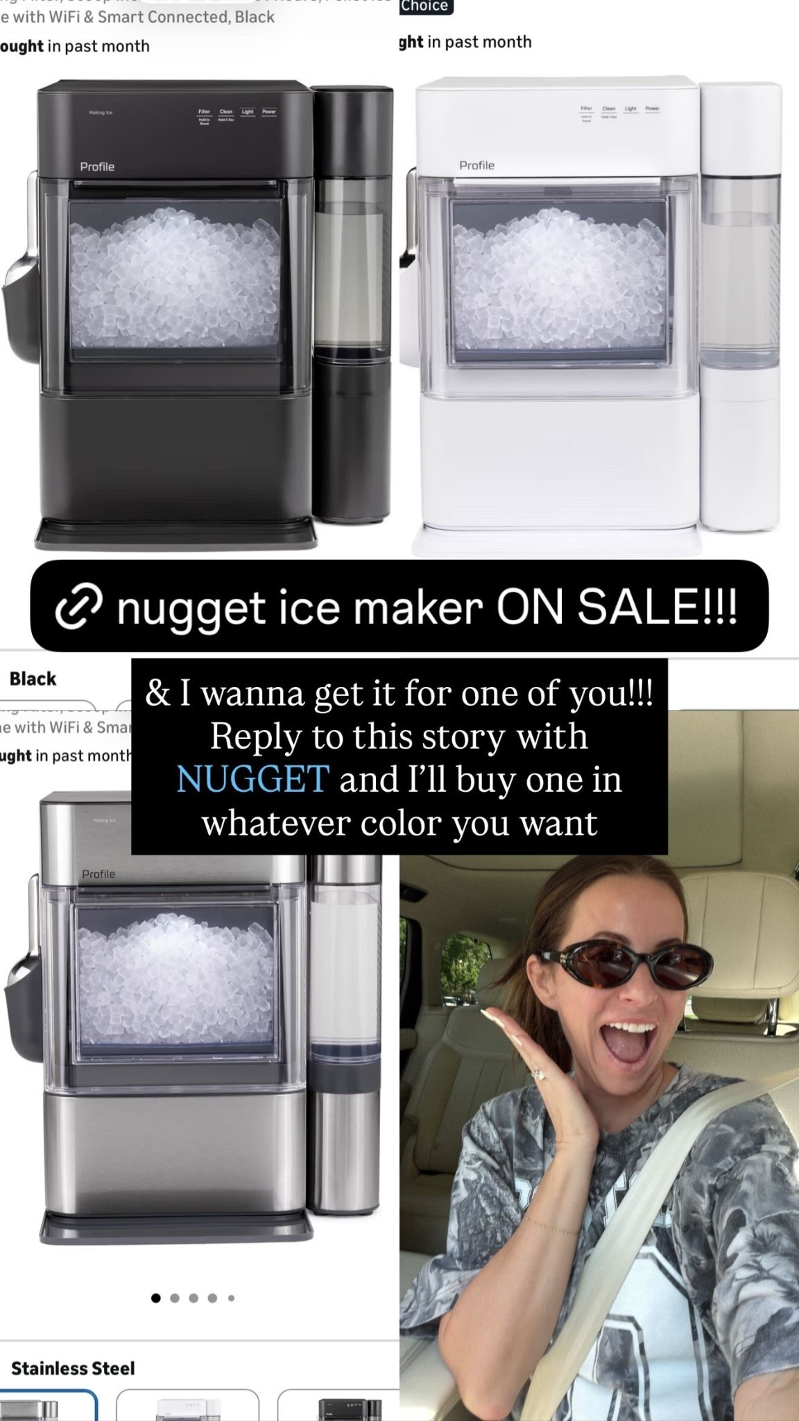 & I wanna get it for one of you!!!
Reply to this story with NUGGET and I’ll buy one in whatever color you want