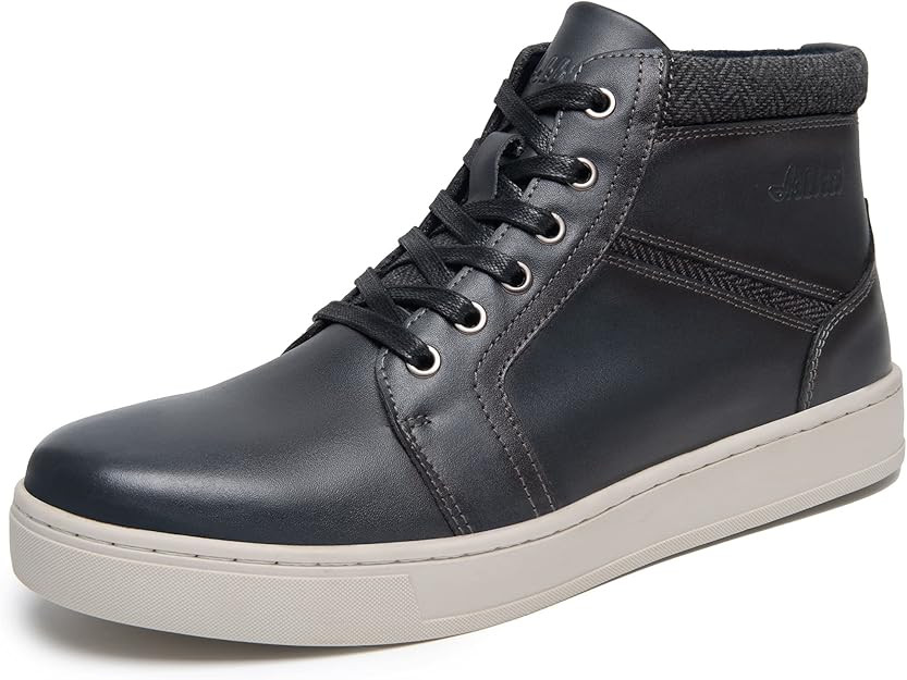 ArcBrothers Men's Casual Shoes Mid Top Fashion Sneaker Lightweight Leather Shoe for Outdoor Walki... | Amazon (US)